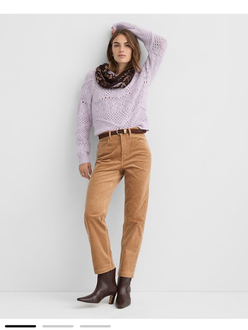 Loft Straight High Rise Corduroy Pants